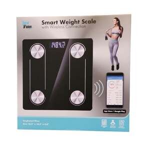 Total Vision Black Smart Weight Scale with Wireless Connection New In Box